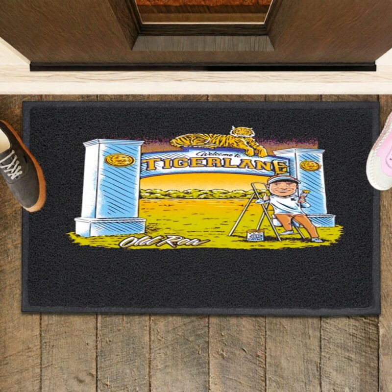 Welcome to Tigerlane graphic_Rubber Doormat