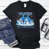 Winter Wonderland Snowman Family Snowflake Cozy Winter Scene_T-Shirt