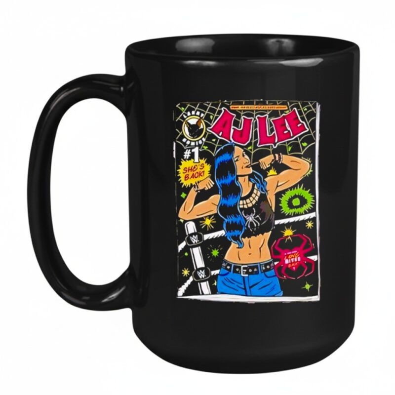 Wwe She Back Comic Aj Lee_Mug
