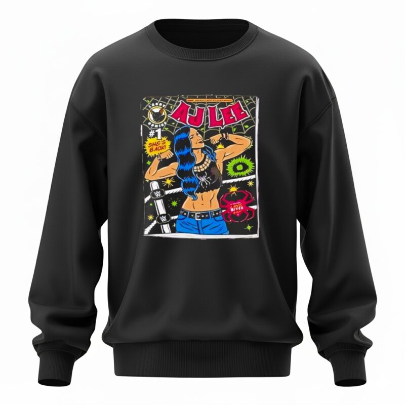 Wwe She Back Comic Aj Lee_Sweatshirt