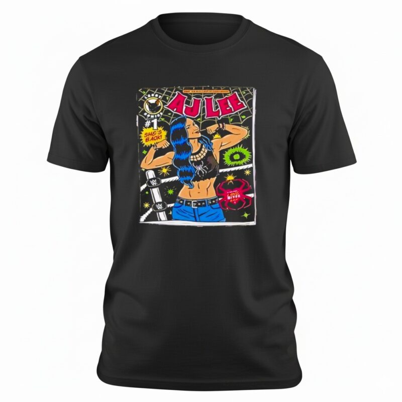 Wwe She Back Comic Aj Lee Shirt