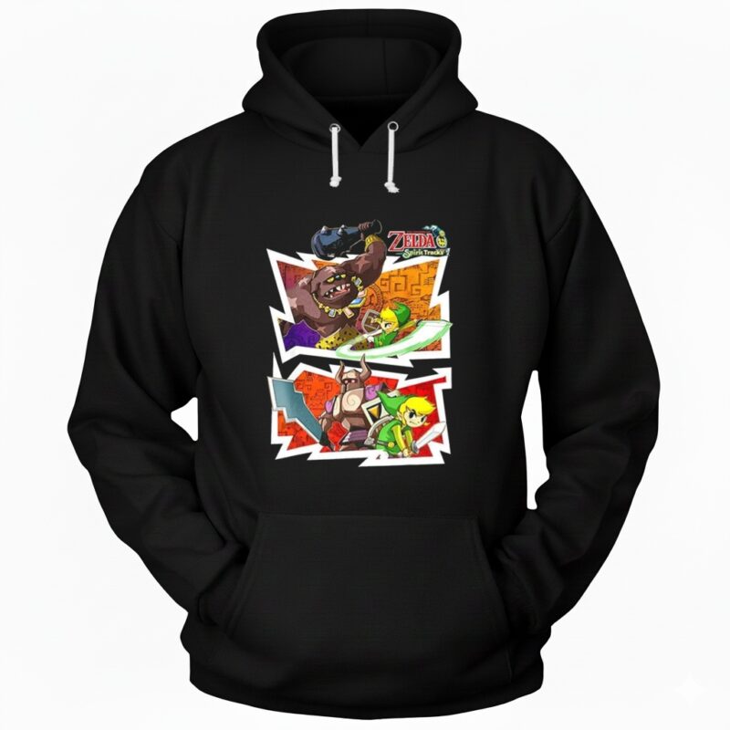 Zelda Battles The Legend of Zelda Spirit Tracks video game_Hoodie