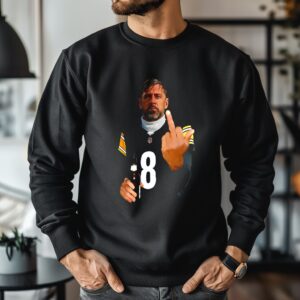 Aaron Rodgers Pittsburgh Steelers NHL middle finger 2026 meme_Crewneck Sweatshirt
