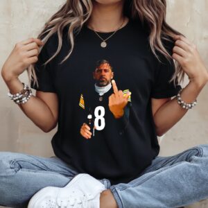 Aaron Rodgers Pittsburgh Steelers NHL middle finger 2026 meme_Ladies T-Shirt