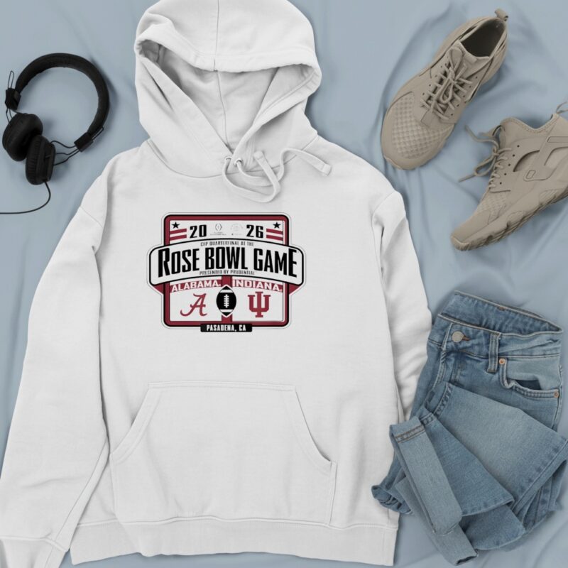 Alabama Crimson Tide vs Indiana Hoosiers Rose Bowl CFP 2026_Hoodie