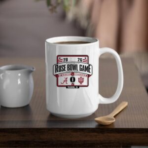 Alabama Crimson Tide vs Indiana Hoosiers Rose Bowl CFP 2026_Mug