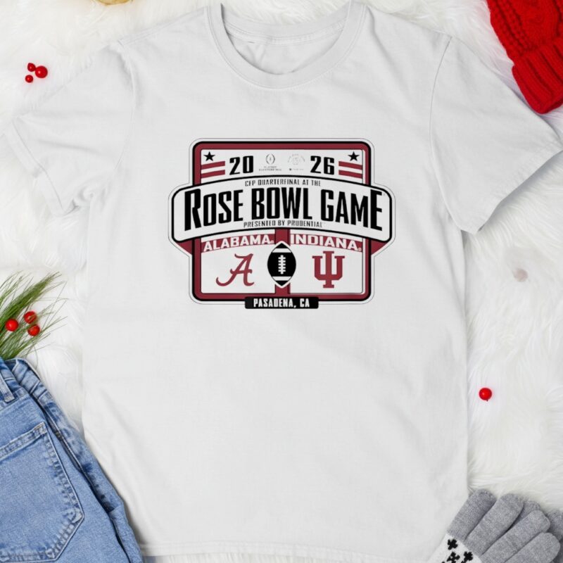 Alabama Crimson Tide vs Indiana Hoosiers Rose Bowl CFP 2026_T-shirt