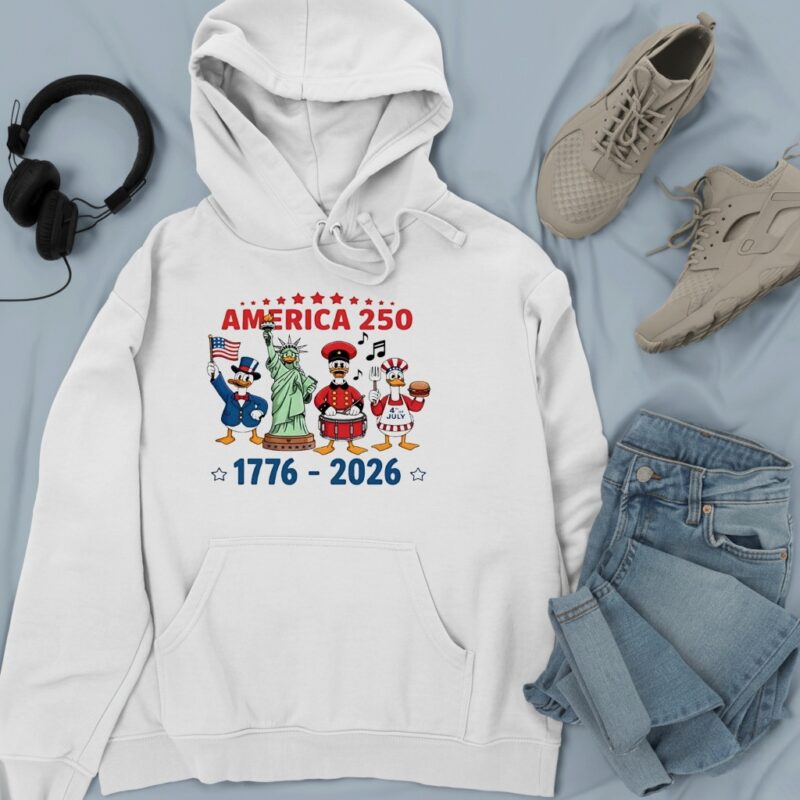 America 250th Anniversary Goose Cartoon_Hoodie
