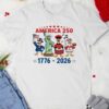 America 250th Anniversary Goose Cartoon_T-shirt