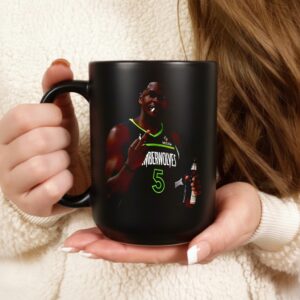 Anthony Edwards Minnesota Timberwolves NBA middle finger 2026 meme_Ceramic Mug