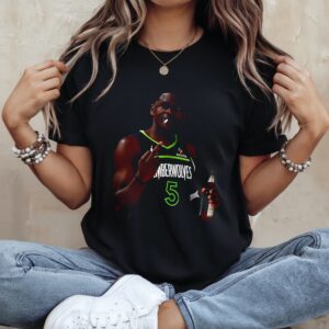 Anthony Edwards Minnesota Timberwolves NBA middle finger 2026 meme_Ladies T-Shirt