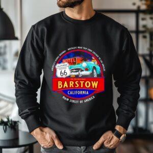 Barstow California Iconic Highway 66 Souvenir Retro_Crewneck Sweatshirt