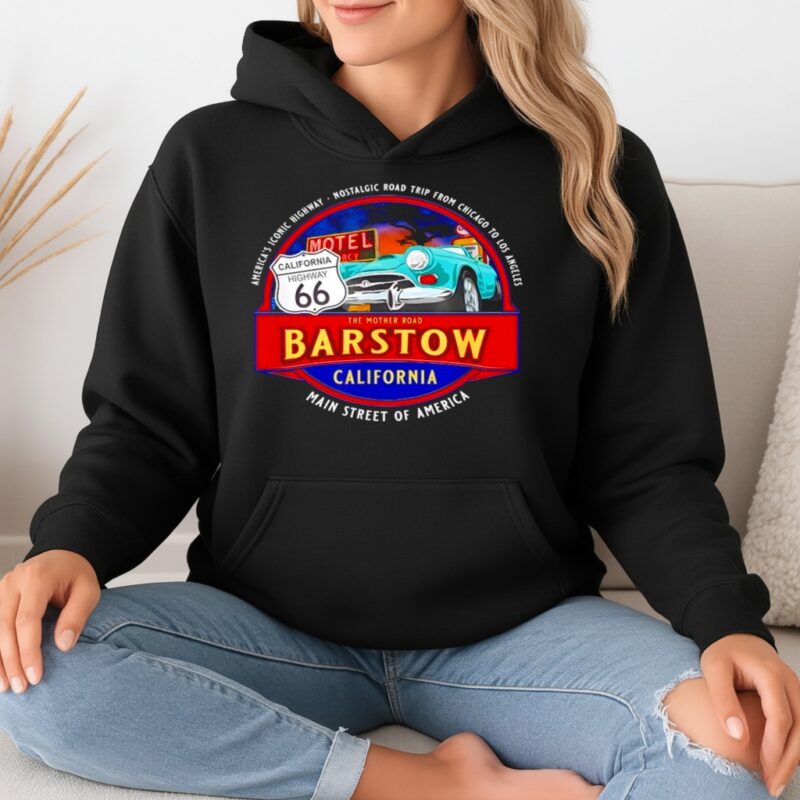 Barstow California Iconic Highway 66 Souvenir Retro_Hoodie