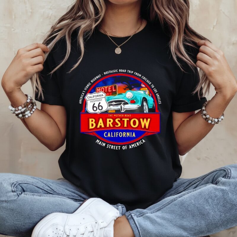 Barstow California Iconic Highway 66 Souvenir Retro_Ladies T-Shirt