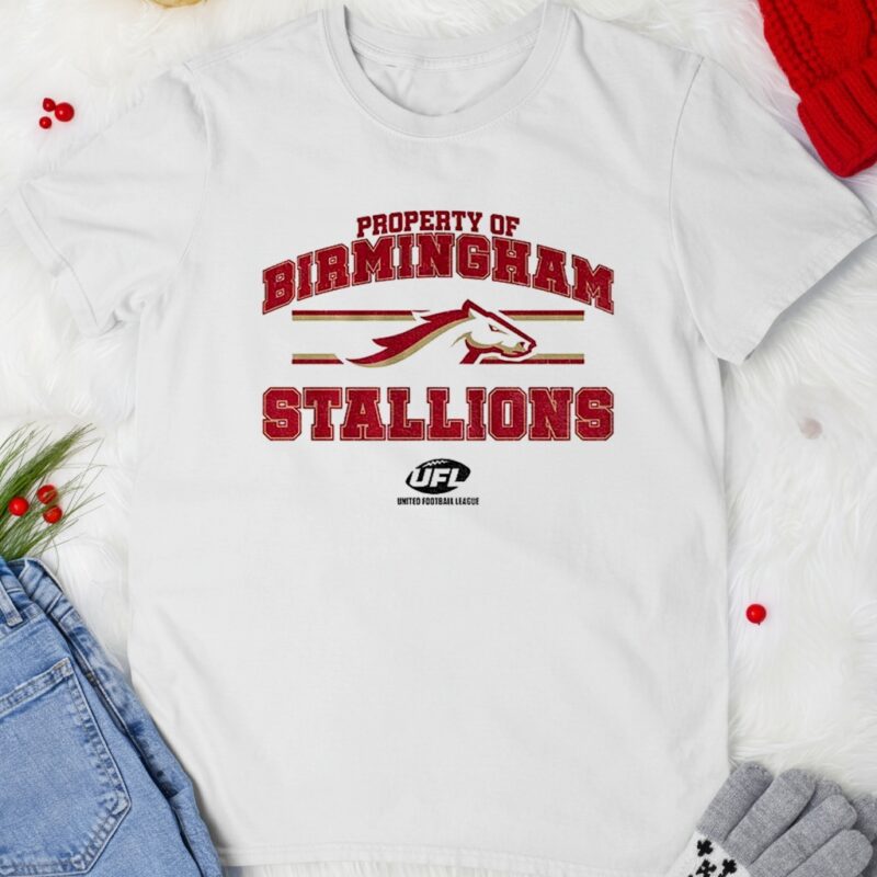 Birmingham Stallions United Football League Property of Birmingham Stallions_T-shirt