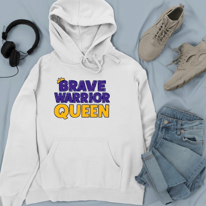 Brave Warrior Queen crown graphic_Hoodie