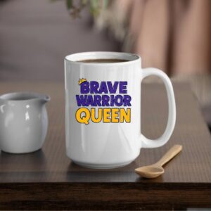 Brave Warrior Queen crown graphic_Mug