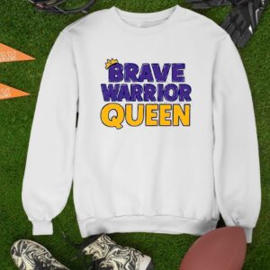 Brave Warrior Queen crown graphic_Sweatshirt