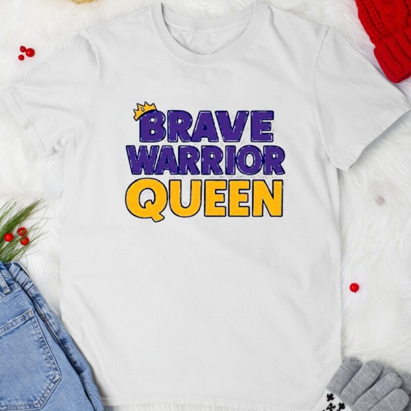 Brave Warrior Queen crown graphic_T-shirt