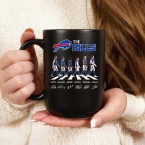 Buffalo Bills NFL player cross the road signature_Ceramic Mug