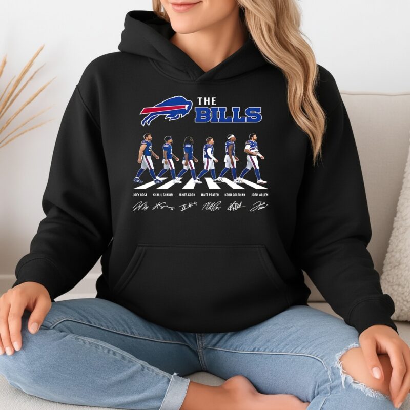 Buffalo Bills NFL player cross the road signature_Hoodie