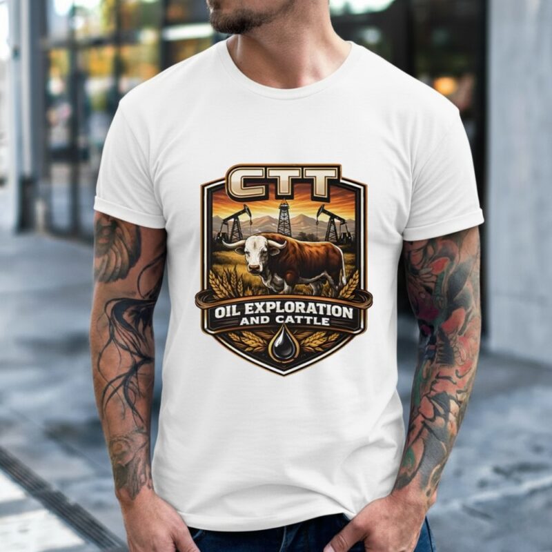 CTT Oil Exploration And Cattle retro funny_Classic Men's T-Shirt
