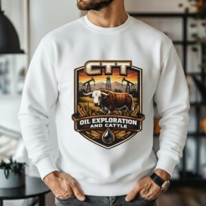 CTT Oil Exploration And Cattle retro funny_Sweatshirt