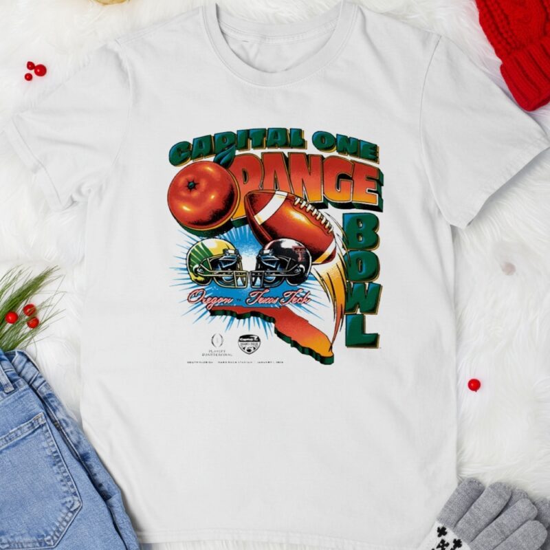 Capital One Orange Bowl 2026 Oregon vs Texas Tech Vintage Matchup_T-shirt