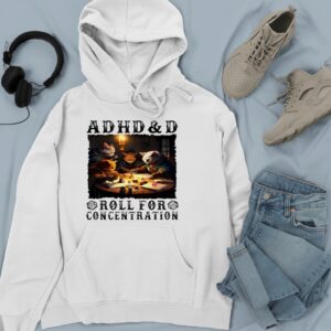 Cat ADHD and D Roll for concentration_Hoodie