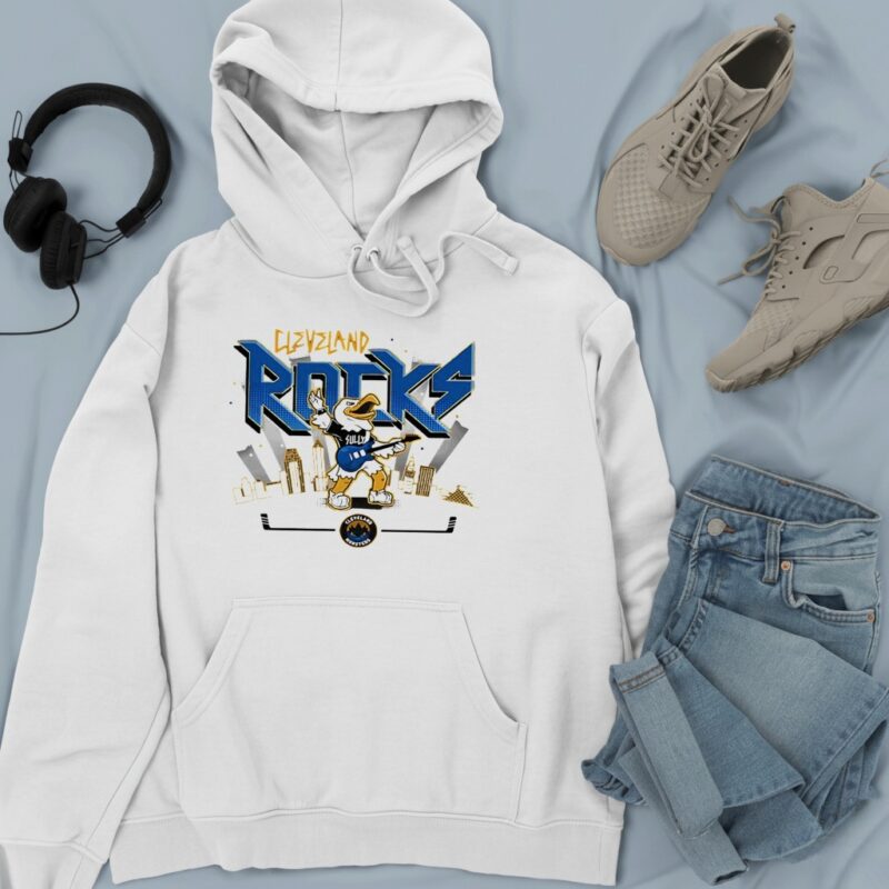 Cleveland Monsters hockey mascot Cleveland Rocks_Hoodie