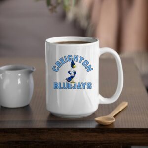Creighton Bluejays NCAA Billy Bluejay wordmark curved_Mug