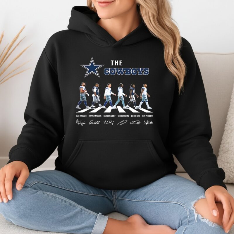 Dallas Cowboys NFL player cross the road signature_Hoodie