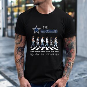 Dallas Cowboys NFL player cross the road signature_T-Shirt