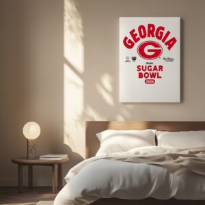 Georgia Bulldogs football Playoff 2026 Allstate Sugar Bowl Bound logo_Canvas