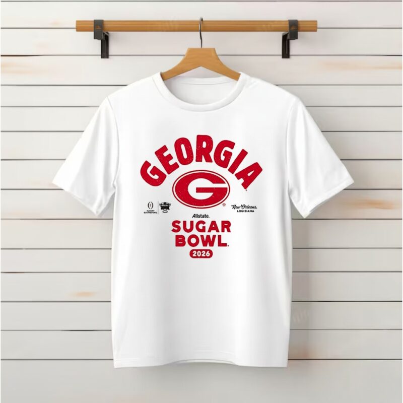 Georgia Bulldogs football Playoff 2026 Allstate Sugar Bowl Bound logo_Classic T-Shirt