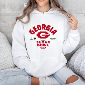 Georgia Bulldogs football Playoff 2026 Allstate Sugar Bowl Bound logo_Hoodie