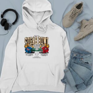 Georgia Bulldogs vs Ole Miss Rebels 2026 Sugar Bowl helmets_Hoodie