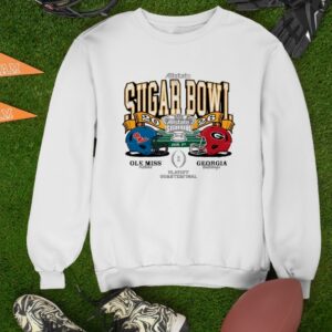 Georgia Bulldogs vs Ole Miss Rebels 2026 Sugar Bowl helmets_Sweatshirt