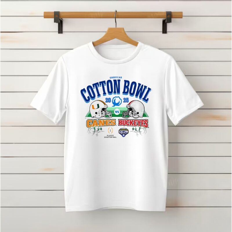 Goodyear Cotton Bowl 2025 Canes vs Buckeyes playoff quarterfinal_Classic T-Shirt