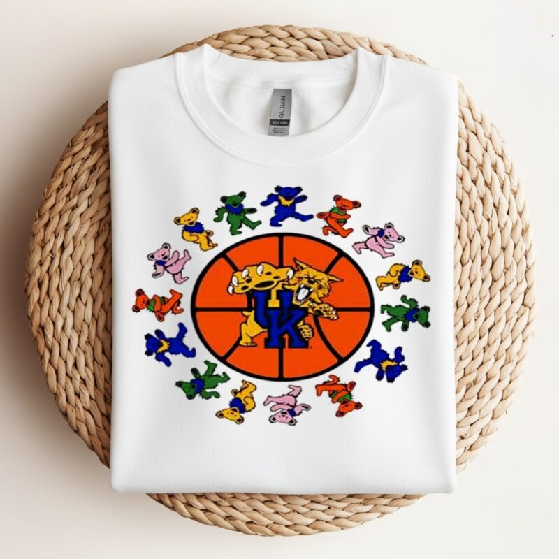 Grateful Dead Kentucky Wildcats basketball logo_Crewneck Sweatshirt