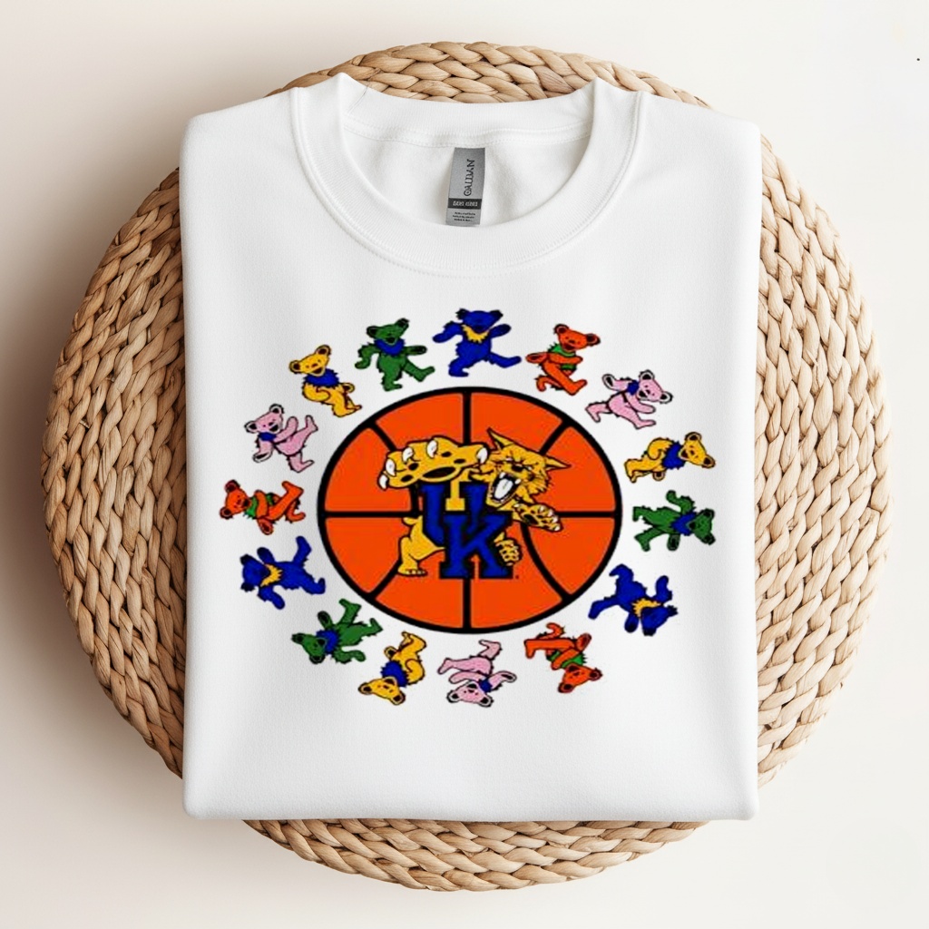 Grateful Dead Kentucky Wildcats basketball logo_Crewneck Sweatshirt Grateful Dead Kentucky Wildcats basketball logo_Crewneck Sweatshirt