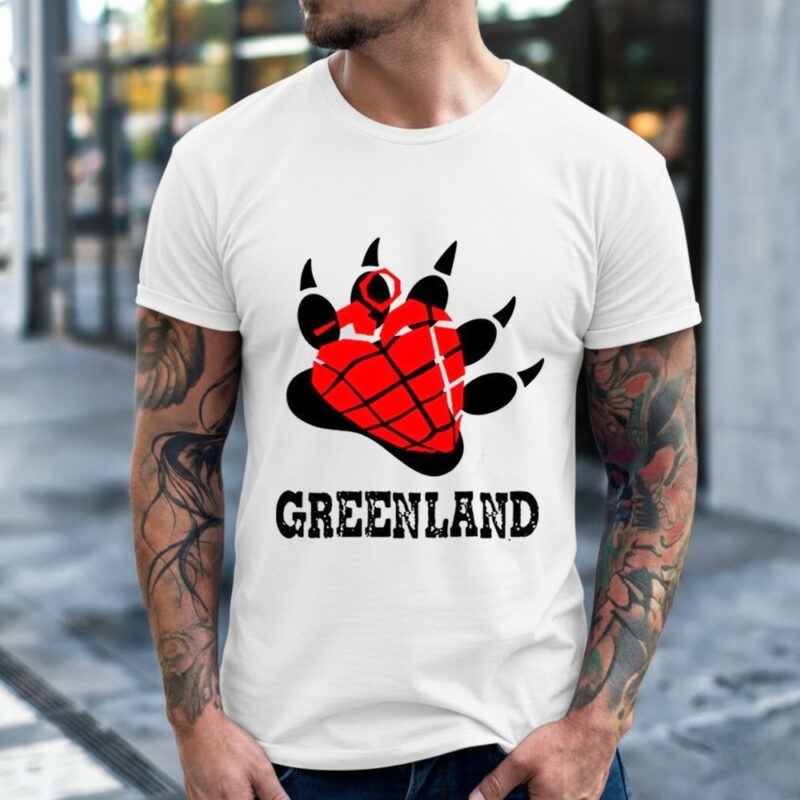 Greenland green day bear paw heart logo parody_Classic Men's T-Shirt