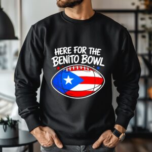 Here For The Benito Bowl Bad Bunny Super Bowl_Crewneck Sweatshirt