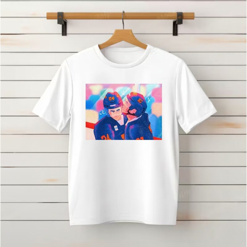 Hollanov Ilya Rozanov kissing Shane Hollander Hockey art_Classic T-Shirt