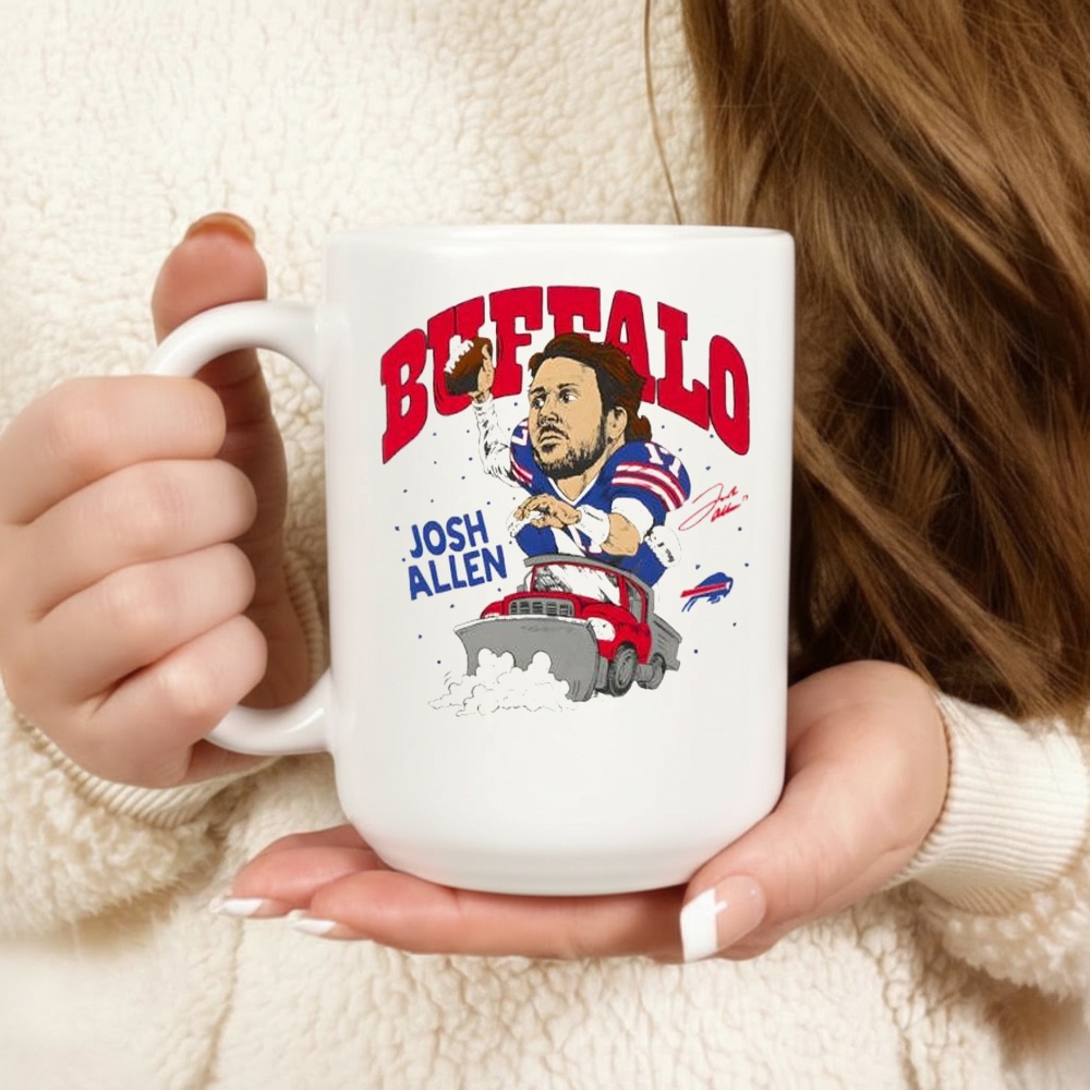 Homage Buffalo Bills Josh Allen Snow Plow signature_Mug Homage Buffalo Bills Josh Allen Snow Plow signature_Mug