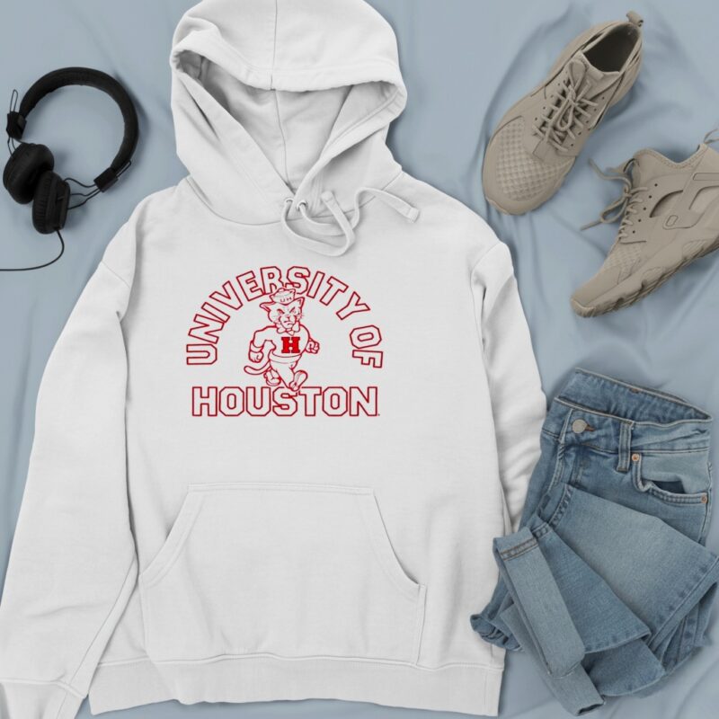 Houston Cougars football Shasta University of Houston curved_Hoodie