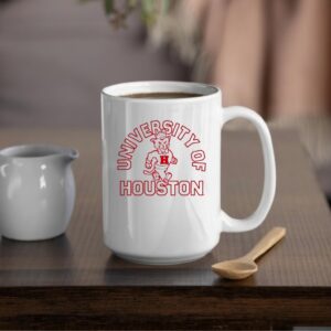 Houston Cougars football Shasta University of Houston curved_Mug