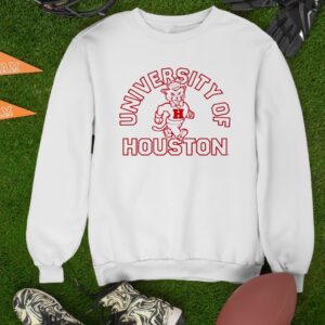 Houston Cougars football Shasta University of Houston curved_Sweatshirt