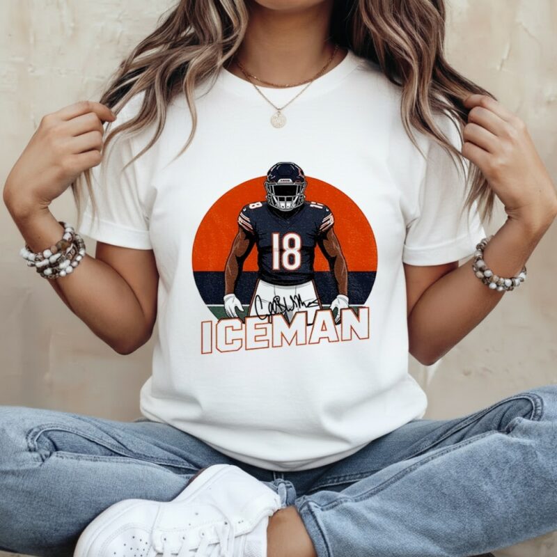 Iceman Caleb Williams Chicago Bears NFL Football 2025 signature_Classic Women's T-Shirt