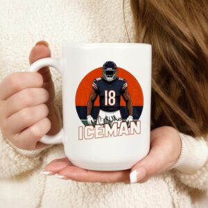 Iceman Caleb Williams Chicago Bears NFL Football 2025 signature_Mug